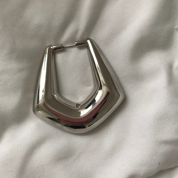 Balenciaga Silver Statement Earring - Picture 2 of 4